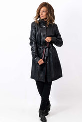 Women's leather coat Divna